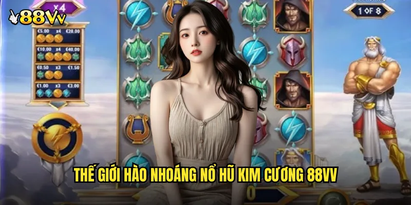 Nổ Hũ Kim Cương 88VV Game Slot Đá Quý Sang Trọng Đẳng Cấp 2 Thế Giới Hào Nhoáng Nổ Hũ Kim Cương 88VV